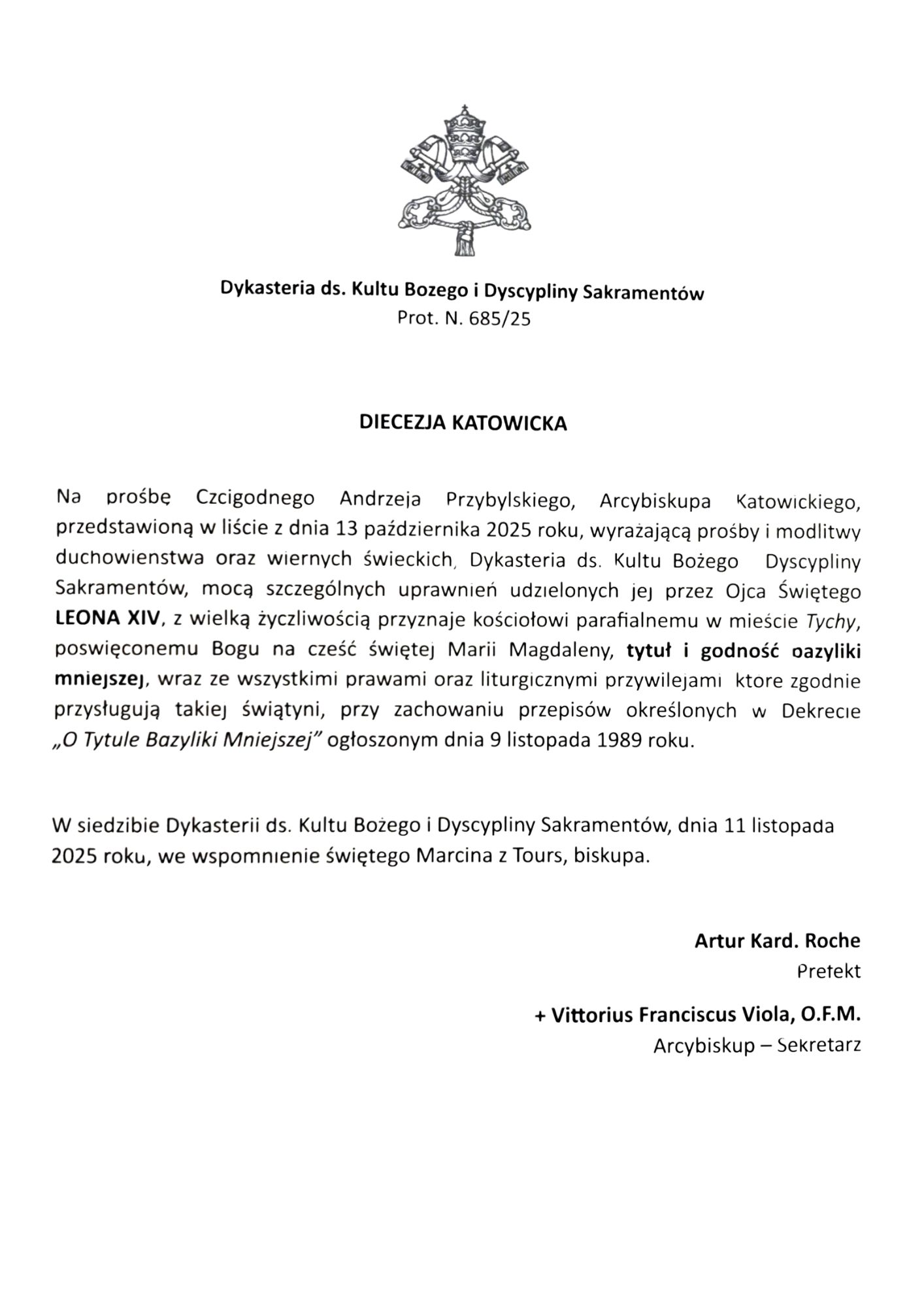 Dekret - tłumaczenie